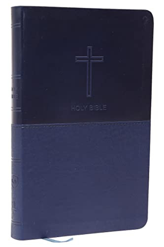 NKJV Value Thinline Bible Leathersoft Blue Red Letter Comfort