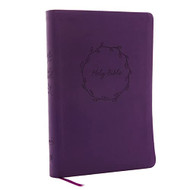 NKJV Value Thinline Bible Large Print Leathersoft Purple Red