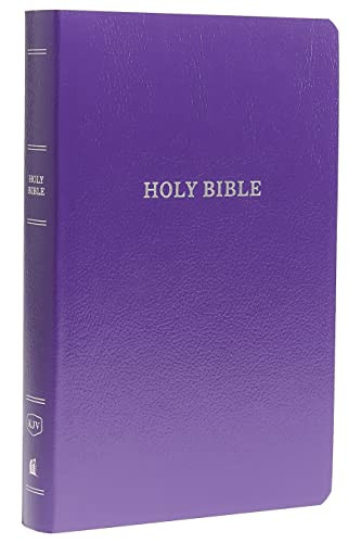 KJV Gift and Award Bible Leather-Look Purple Red Letter Comfort