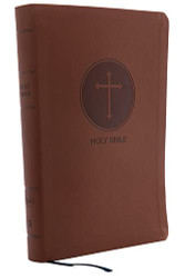 KJV Holy Bible Giant Print Center-Column Reference Bible Brown