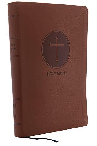 KJV Holy Bible Giant Print Center-Column Reference Bible Brown