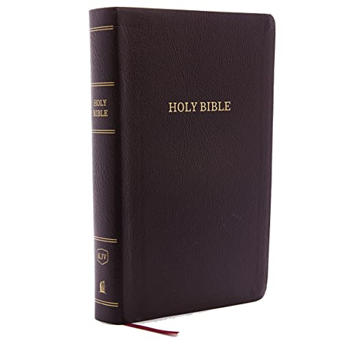 KJV Holy Bible Personal Size Giant Print Reference Bible Burgundy