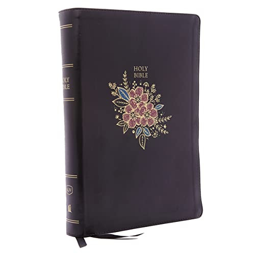 KJV Holy Bible Super Giant Print Reference Bible Deluxe Black Floral KJV Holy Bible Super Giant Print Reference Bible Deluxe Black Floral