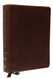 NKJV Journal the Word Bible Bonded Leather Brown Red Letter