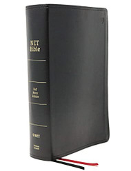 NET Bible Full-notes Edition Leathersoft Black Thumb Indexed