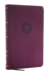NKJV Thinline Bible Youth Edition Leathersoft Purple Red Letter