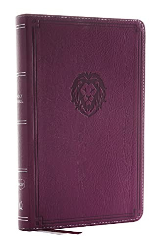 NKJV Thinline Bible Youth Edition Leathersoft Purple Red Letter