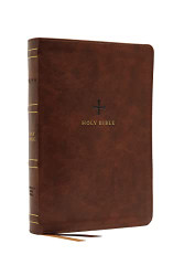 NRSV Catholic Bible Standard Large Print Leathersoft Brown