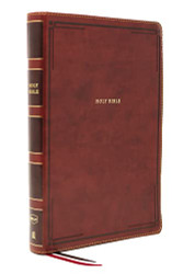 Holy Bible Giant Print Thinline Bible Brown (NKJV)