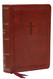 NKJV End-of-Verse Reference Bible Compact Leathersoft Brown Red