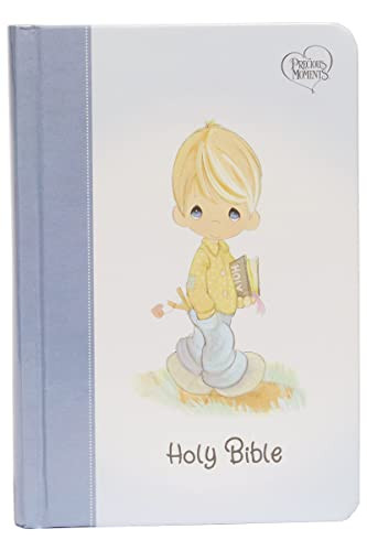 NKJV Precious Moments Small Hands Bible Blue Comfort Print
