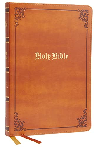 KJV Thinline Bible Large Print Vintage Series Leathersoft Tan