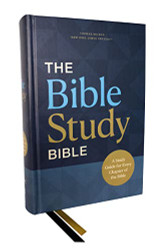 Bible Study Bible Hardcover w/ Study Guide for all Chapters NKJV