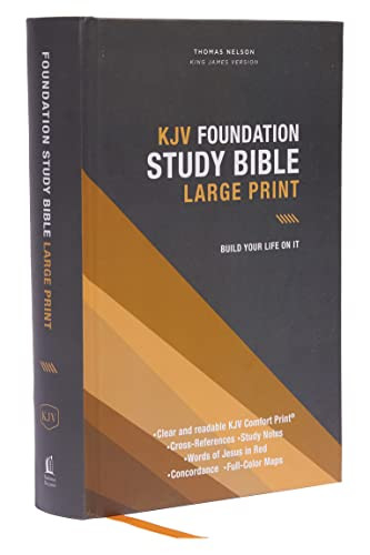 KJV Foundation Study Bible Large Print Red Letter Comfort Print