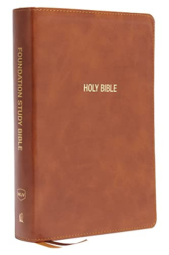 Foundation Study Bible NKJV - Brown Soft Leather