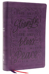 NKJV Giant Print Center-Column Reference Bible Verse Art Cover