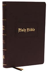 KJV Holy Bible Large Print Center-Column Reference Bible Brown