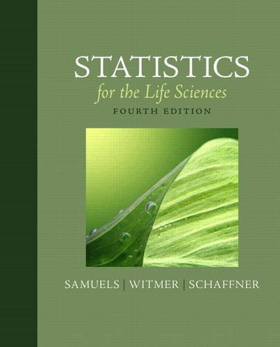 Statistics For The Life Sciences