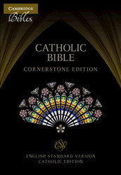 ESV-CE Catholic Bible Cornerstone Edition Black Cowhide Leather