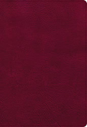 NASB Super Giant Print Reference Bible Burgundy LeatherTouch
