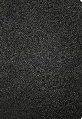NASB Super Giant Print Reference Bible Black Genuine Leather Red