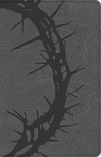 CSB Large Print Personal Size Reference Bible Charcoal LeatherTouch