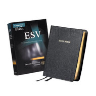 ESV Clarion Reference Bible Black Calf Split Leather