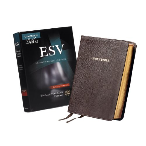 ESV Clarion Reference Bible Brown Calfskin Leather