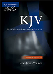 KJV Pitt Minion Reference Bible Brown Goatskin Leather