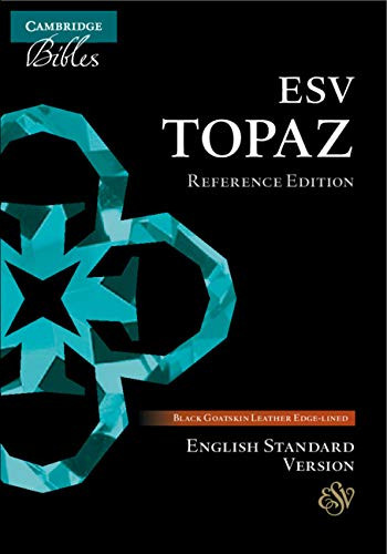 ESV Topaz Reference Edition Black Goatskin Leather ES676