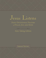 Jesus Listens Note-Taking Edition Leathersoft Gray with Full