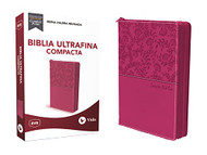 RVR Santa Biblia Ultrafina Compacta Leathersoft con cierre