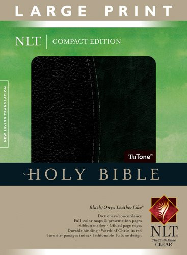 Compact Edition Bible NLT Large Print TuTone