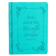 Christian Art Gifts Classic Handy-sized Journal Strength and Dignity