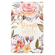 Christian Art Gifts Scripture Journal Strength and Dignity Proverbs