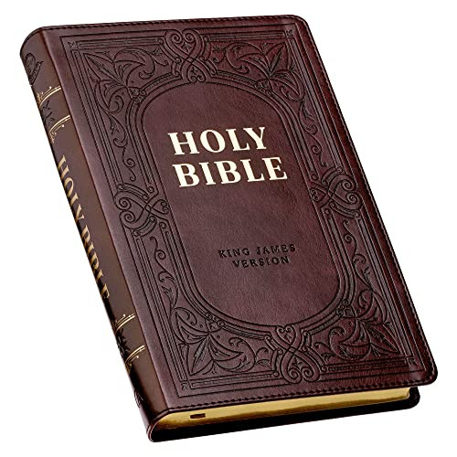 Leather KJV Holy Bible Red Letter Edition Bible