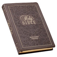 KJV Holy Bible Thinline Large Print Faux Leather Red Letter Edition