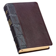 KJV Holy Bible Giant Print Standard Size Premium Full Grain Leather