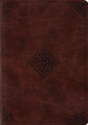 ESV Study Bible (TruTone Mahogany Ornament Design)