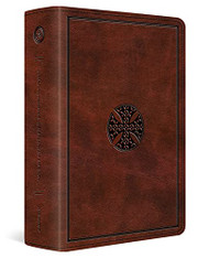 ESV Journaling Bible Interleaved Edition - TruTone Mahogany Mosaic