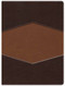 RVR 1960 Biblia de Estudio Holman chocolate/terracota simil piel con