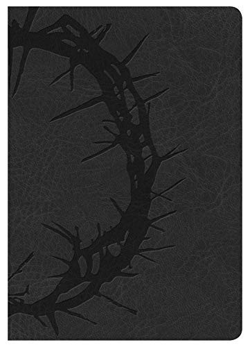 NKJV Large Print Compact Reference Bible Charcoal LeatherTouch