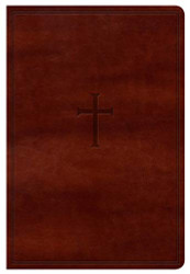 NKJV Large Print Personal Size Reference Bible Brown LeatherTouch