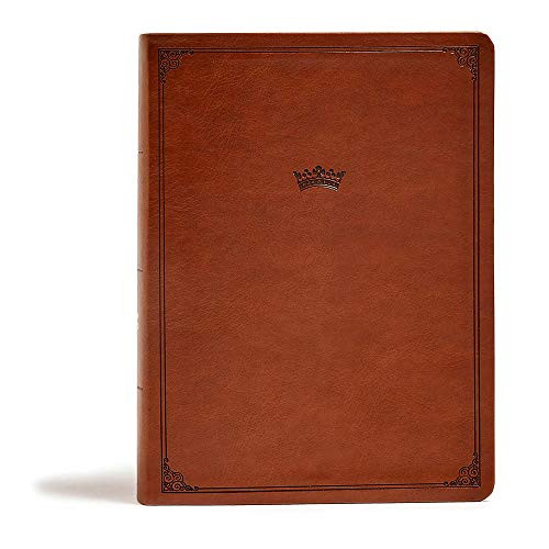 CSB Tony Evans Study Bible British Tan LeatherTouch Black Letter