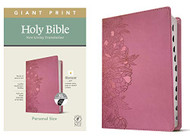 NLT Personal Size Giant Print Holy Bible - Red Letter LeatherLike