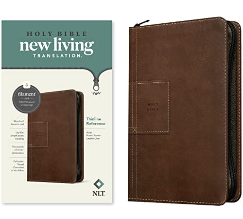 NLT Thinline Reference Zipper Bible Filament-Enabled Edition