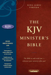 Holy Bible: King James Version Minister's Black Genuine Leather