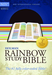 NIV Rainbow Study Bible Brown/Chestnut LeatherTouch