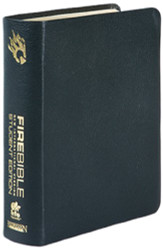 Fire Bible: New International Version Black Bonded Leather