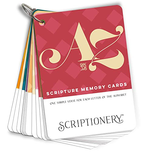 ABC Bible Verse Cards for Children and Adults - Scripture Memory Cards